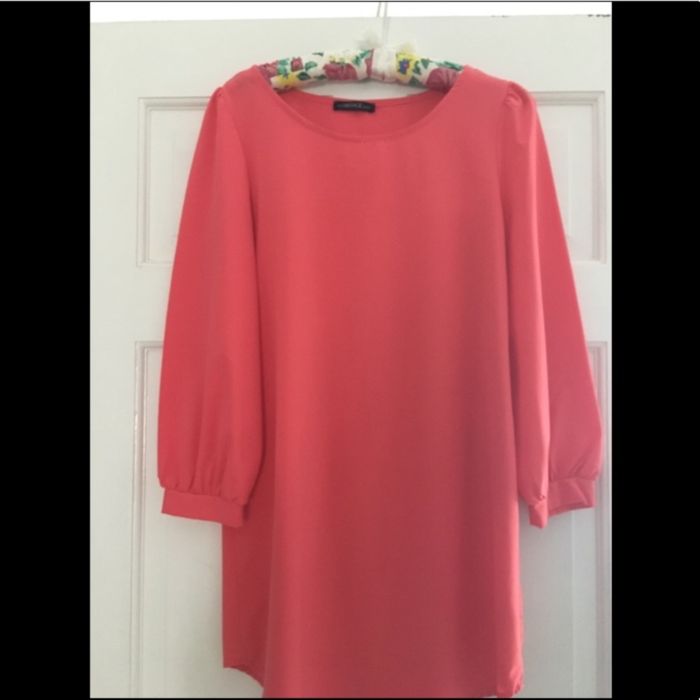 Pink Boutique Shift Dress Long Sleeve